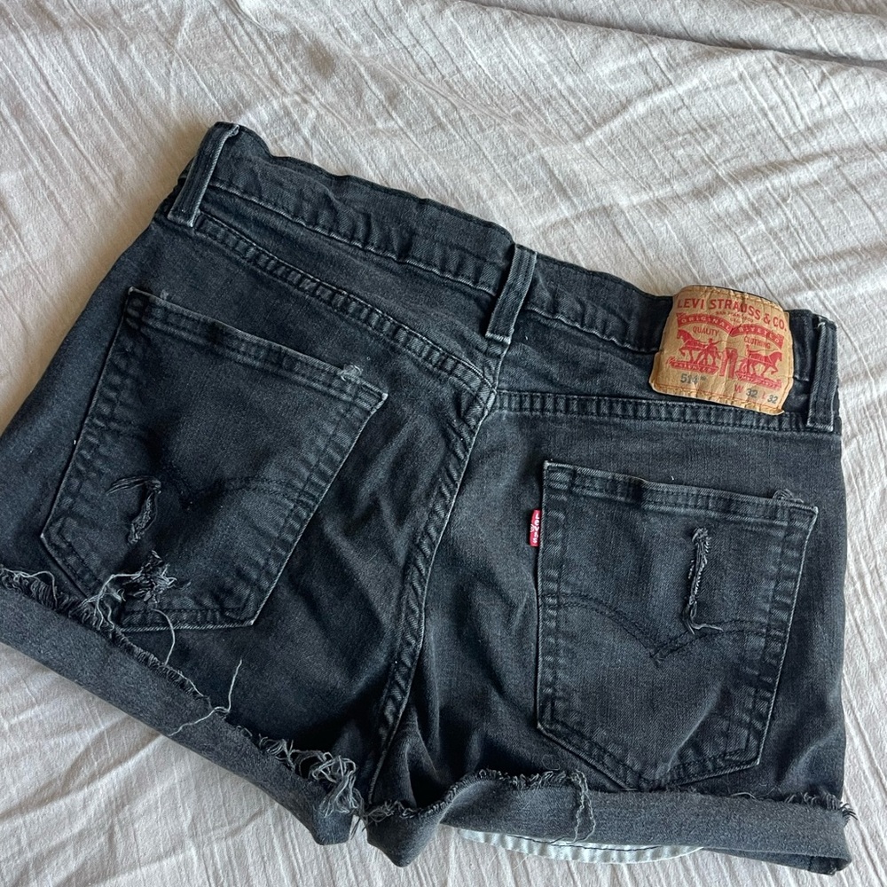 Levi's Charcoal Jean Shorts for Women